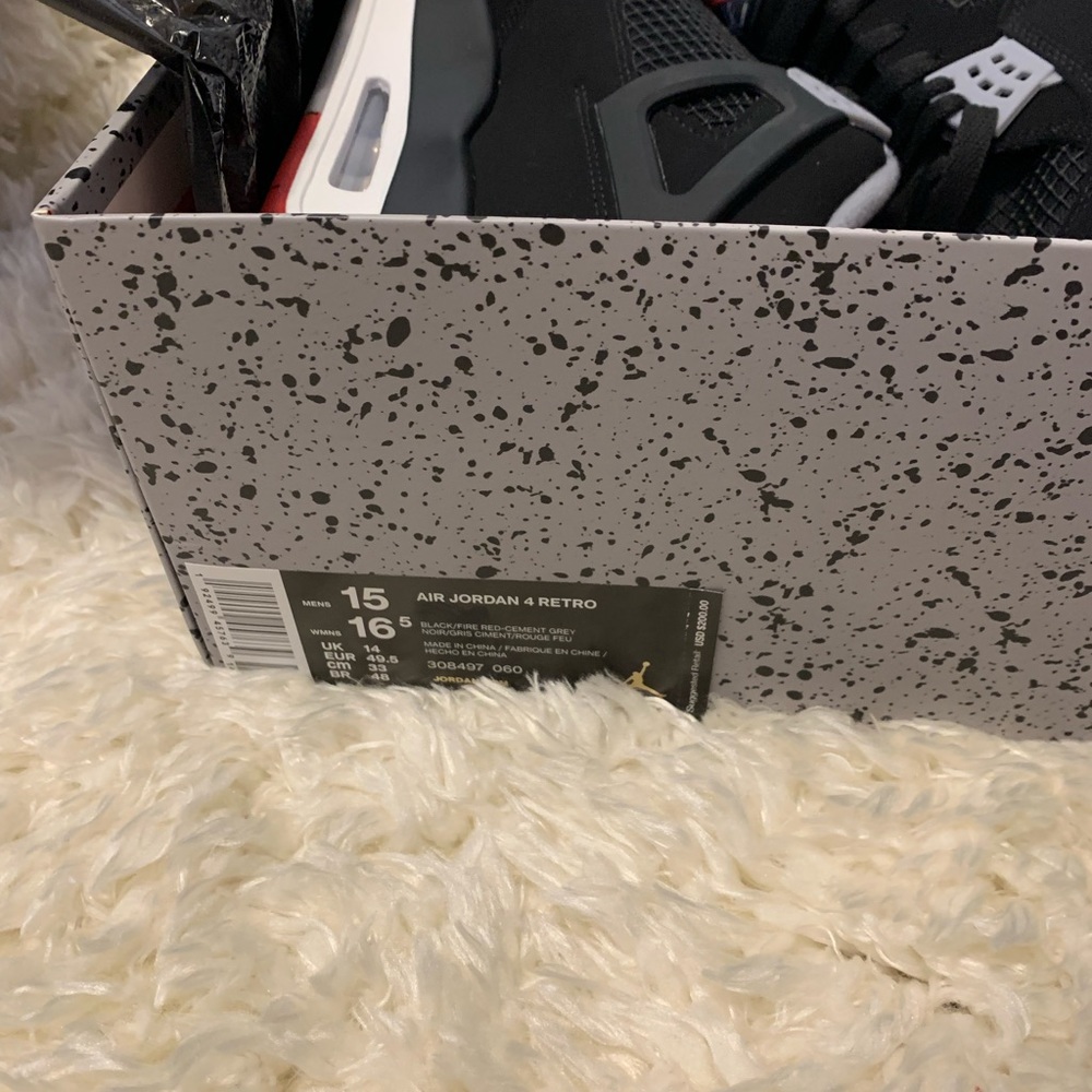 Size 15 - Jordan Nike Air 3 And 4 Dead stock Retro OG Playoffs - Picture 6 of 10